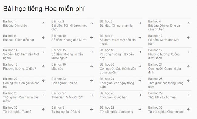 Website Lingohut Học Tiếng Trung